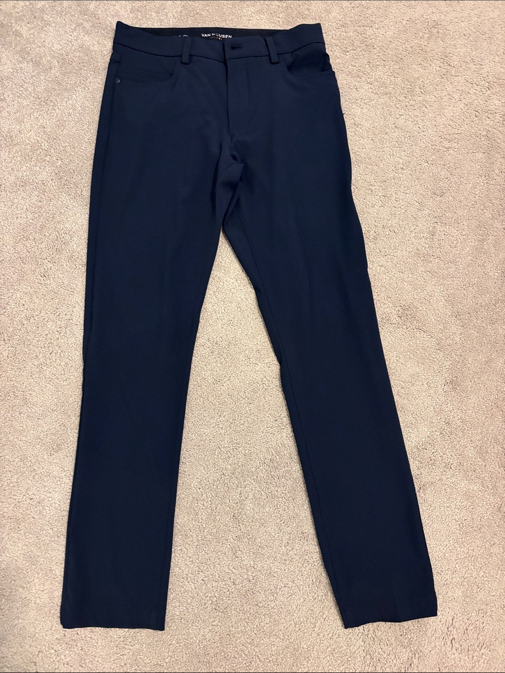 Van Heusen Navy Slim Dress Chinos